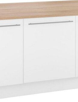 OPTIFIT Kücheninsel Bern, mit durchgehender Arbeitsplatte als Theke, Breite 160 cm