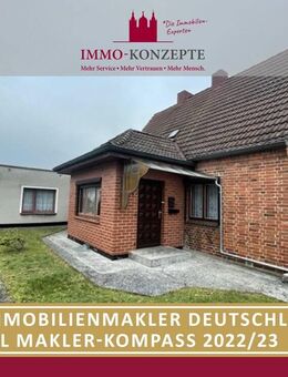 Dornröschenschlaf: Vermietetes Haus mit Bungalow u. Nebengelass sucht Liebhaber - Warin