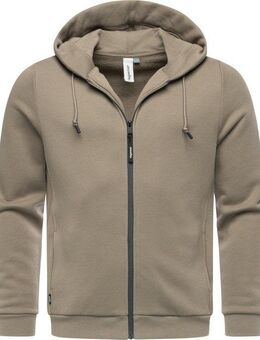 Ragwear Sweatjacke Wernons Weiche Herren Alltagsjacke mit verstellbarer Kapuze