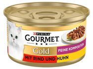 Sparpaket Gourmet Gold Feine Komposition 24 x 85 g - Rind & Huhn