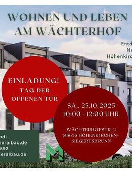 2-Zimmer-Wohnung mit Balkon im 1. Stock. WH 21 - Höhenkirchen-Siegertsbrunn