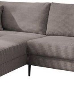 Trends by HG Ecksofa Summer L-Form, in Cord-Stoff mit Metallfuß