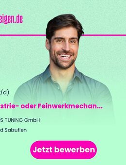 Industrie- oder Feinwerkmechaniker (m/w/d) Fachrichtung Betriebstechnik - Bad Salzuflen