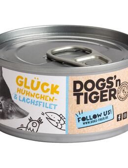 Dogs'n Tiger Cat Filet 12 x 70 g - Hühnchen- & Lachsfilet