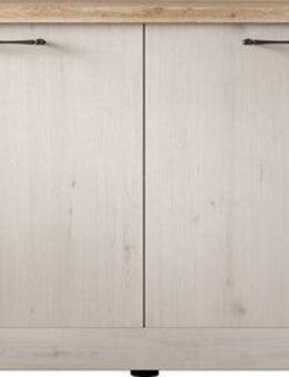 Home affaire Sideboard Country Breite 211 cm, Kommode mit 4 Türen, Anrichte im, Landhausstil, viel Stauraum, mit Metallgriffe, MDF Rahmen