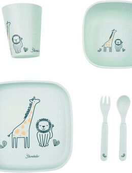 Sterntaler® Kindergeschirr-Set Safari, eckig (5-tlg), Polypropylen