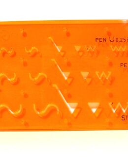 Standardgraph Schablone / Zeichenschablone Nr. 4352 - guter Zustand - Biebesheim (Rhein)