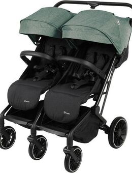 BabyGo Zwillingsbuggy Zwillingskinderwagen GOTwice, mit drei schwenkbaren Vorderrädern