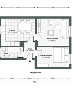 Smart, zentral, zukunftssicher - kleine Wohnung mit großem Mehrwert! - Waldsassen
