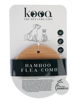 kooa Flohkamm aus Bambus - L 10 x B 6,7 x H 1 cm