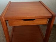Vintage Teak Rolltisch mit Schublade - Bremen
