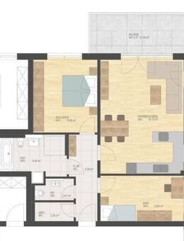 Neubau 3-Zimmer-ETW im 1. Obergeschoss - Waldkraiburg