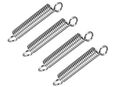 4 Stück Auspuff - Federn Krümmerbefestigung silber 44 mm 63 mm in 37632