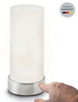 B.K.Licht Tischleuchte Isa, ohne Leuchtmittel, LED Tischlampe, Berührungssensor, dimmbar, Touchdimmer Nachttischlampe