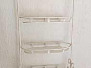 Badregal Eisen Regal antikweiß 106 cm hoch Standregal Shabby Chic - Recklinghausen