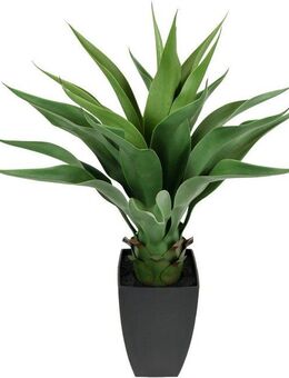 Kunstpflanze Künstliche Agave im Topf Pflanze Aloe Vera Sansevieria, I.GE.A., Höhe 70 cm, Grünpflanze Zimmerpflanze Palme