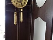 Standuhr aus Eichen-Vollholz alt ca. 1920 in schwarz - Bonn