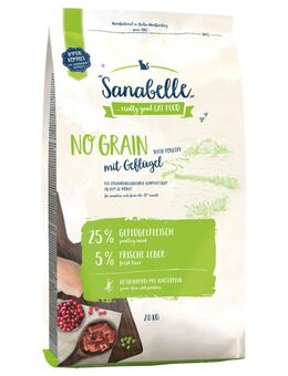 Sparpaket Sanabelle 2 x 2 kg - No Grain mit Geflügel