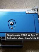 Bügelpresse 2000 W Typ D1 Bügelautomat Pollmeier in 65191