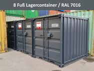 8ft 8Fuß Lagercontainer Baustellencontainer RAL7016 Anthrazitgrau - Hamburg
