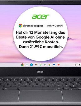Acer CB514-4H-364N Chromebook (35,56 cm/14 Zoll, Intel Core i3 N305, UHD Graphics, 256 GB SSD)