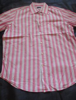 NEU * Stylisch * sportiv * Business * Freizeit * Streifen * Kurzarm * Hemd "JOOP!" Gr. 40- 41/M- L * pink * weiß * - Riedlingen