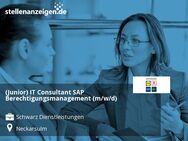 (Junior) IT Consultant SAP Berechtigungsmanagement (m/w/d) - Neckarsulm