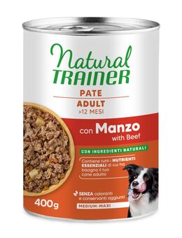 Natural Trainer Pate Medium & Maxi Adult - 12 x 400 g Rind