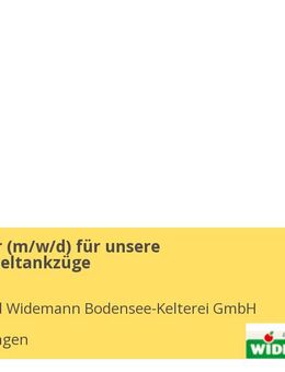 Kraftfahrer (m/w/d) für unsere Lebensmitteltankzüge - Bermatingen