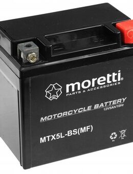 Premium Batterie Akku Moretti YTX5L-BS 12V 5Ah 70A AGM Motorrad AKUYTX5L-BSXMOR000 - Wuppertal