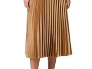 Zero Midirock zero Satin-Rock Midi mit Plisseefalten Falten