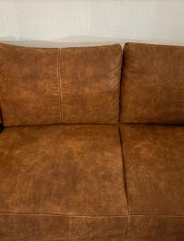 Couch Cognacfarben mehliert neuwertig von Segmüller - München Untergiesing-Harlaching