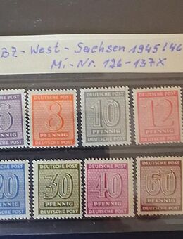 Sbz West Sachsen 1945/46 126 - 137 X postfrisch - Görlitz