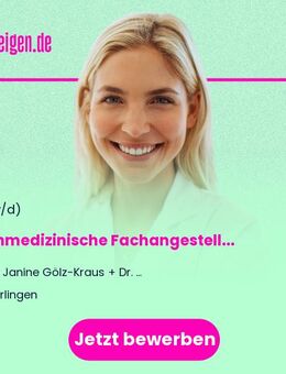 Zahnmedizinische Fachangestellte (m/w/d) - Hirrlingen