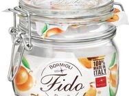 Bormioli Rocco Vorratsglas Fido, Glas, (Set, 6-tlg., 6 Stück, 0,5l Fassungsvermögen), luftdicht verschließbar, mit Bügelverschluß