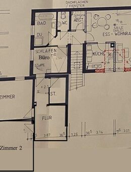 Großzügige 3-Zi.-Wohnung im 1.OG m. EBK, Balkon, Carport, Garage, Garten, Wi.Garten, Gewächshaus - Kraiburg (Inn)