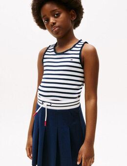 Tommy Hilfiger Tanktop ESSENTIAL RIB LACE TANK TOP mit Spitze, mit Logostickerei
