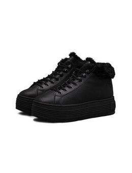 Calvin Klein Jeans BOLD PLATF LOW LACEUP MG LTH Winterboots, Plateauboots, Stiefelette, High-Top Sneaker, Logo in der Laufsohle