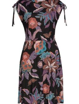 Vivance Jerseykleid mit großem Blumendruck, leichtes Sommerkleid, Strandkleid
