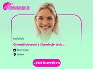 Chemielaborant / Chemisch-technischer Assistent als Labormitarbeiter Qualitätskontrolle (m/w/d) - Speyer