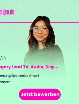 Category Lead (m/w/d) TV, Audio, Display, Home Appliances - Eschborn