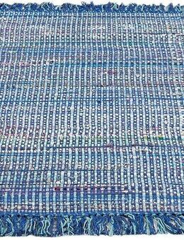Andiamo Teppich Frida, rechteckig, Höhe: 8 mm, Handweb Teppich, Fleckerl, reine Baumwolle, handgewebt, mit Fransen