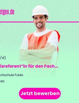 Praxisreferent*in für den Fachbereich Wirtschaft - Fulda