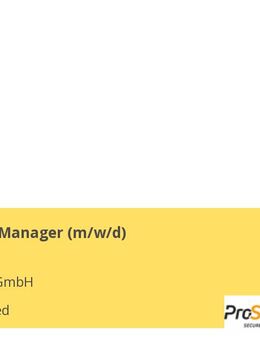 Marketing Manager (m/w/d) - Geretsried