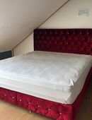 Sehr hochwertiges Designer-Polsterbett mit originalen Swarovski-Steinen 180x200 inklusive 2Matratze in 50354