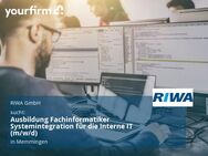 Ausbildung Fachinformatiker Systemintegration für die Interne IT (m/w/d) - Memmingen