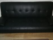 Schlafsofa - 3 Sitzer - Moderne Kunstleder - Schwarz - Berlin