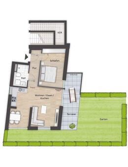 Moderne 2-Zimmer-Galerie Wohnung – Lagarde Campus Bamberg! - Bamberg