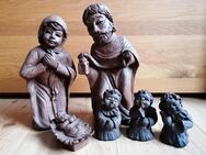 Hallmann Große Krippenfiguren Tonfiguren Heilige Familie Maria Josef Jesus Engel - Schwalmtal (Nordrhein-Westfalen)