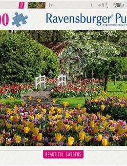 Ravensburger Puzzle Beautiful Gardens, Keukenhof Gardens, Netherlands, 1000 Puzzleteile, Made in Germany